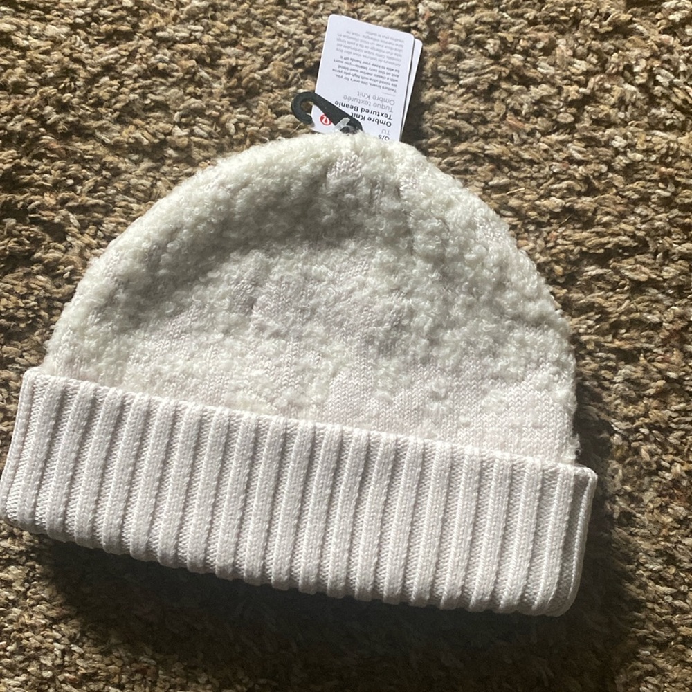 Ombre Knit Textured Beanie - One Size